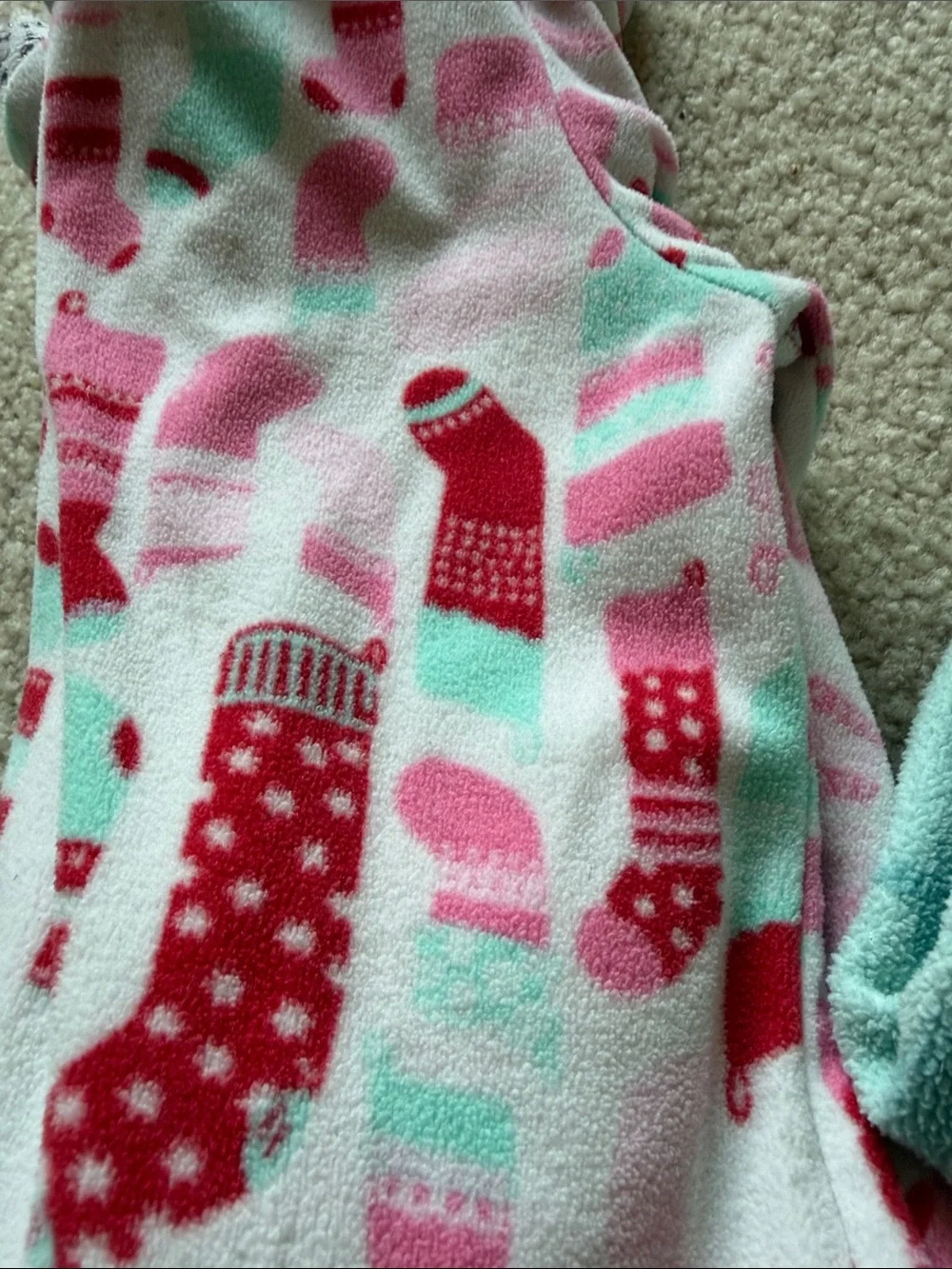 18 month Girls Mixed Fleece Pajama Bundle - Pink, Mint, Purple, Blue